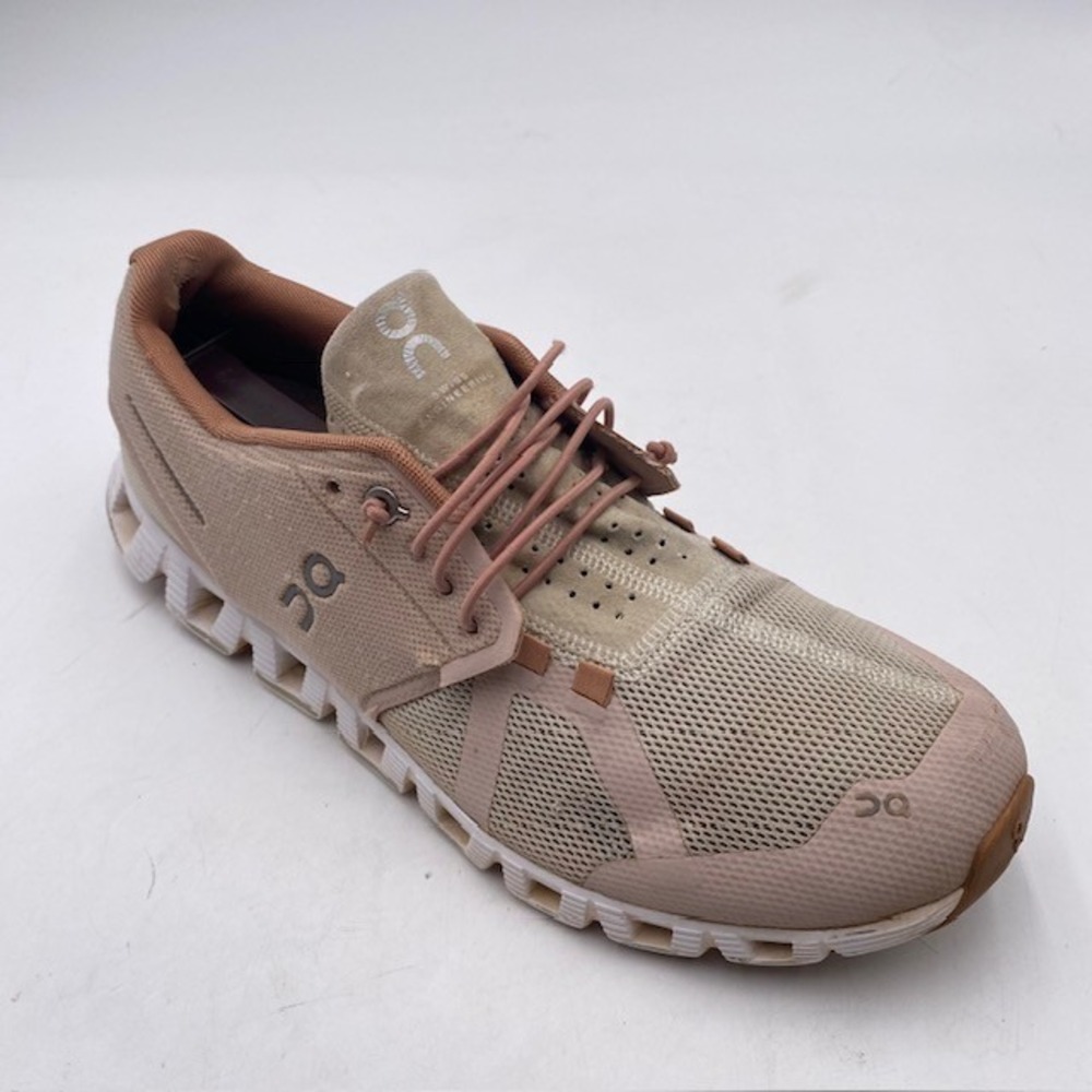 On Cloud Running Shoes Womens 10 Rose Tan Mesh Lightweight Athletic Sneakers SEO